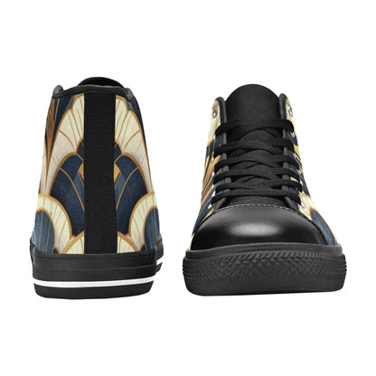 Art Deco Illustration Pattern 883665 Men’s Classic High Top Canvas Shoes (Model 017)