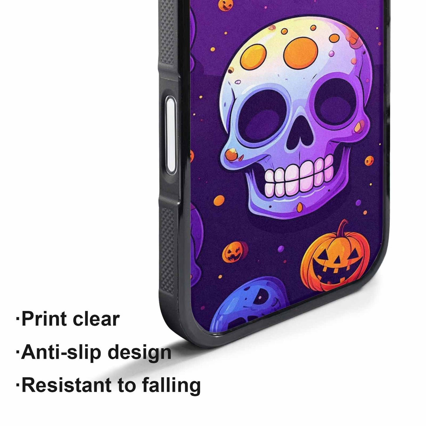 iPhone 17 Pro Max Case — Halloween Skull Cartoon Art Gothic Skulls, Custom Print Case Cover