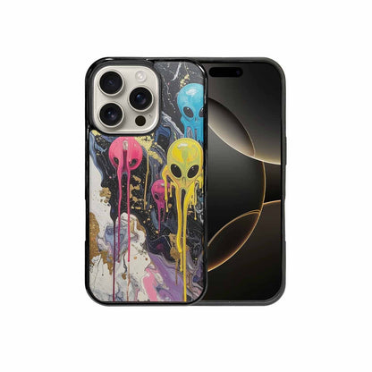 iPhone 16 Pro Case — Aliens Marblemelting Aliens Pa Mif, Custom Print Case Cover