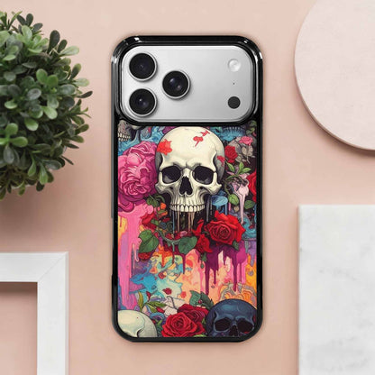 iPhone 17 Pro Max Case — Skulls And Roses Skulls Gothic Skulls, Custom Phone Case