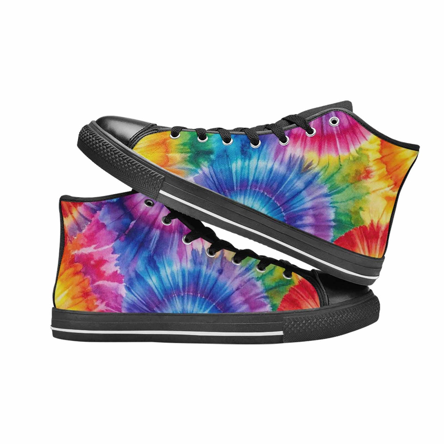 MEN'S Tie Dye - High Top Canvas Cottagecore Sneakers