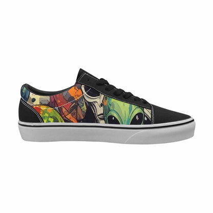 WOMEN'S Aliens × Camo Aliens Lace-Up Canvas Neon Fantasy Shoes