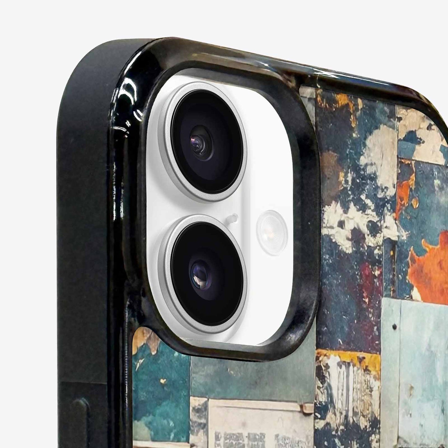 iPhone 16 Plus Case — Distressed Grunge Texture Pattern Hundreds Of, Custom Art Phone Cover