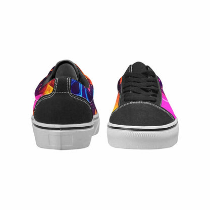 WOMEN'S 80s Retro Motif 80s Lace-Up Canvas Dark Academia Sneakers