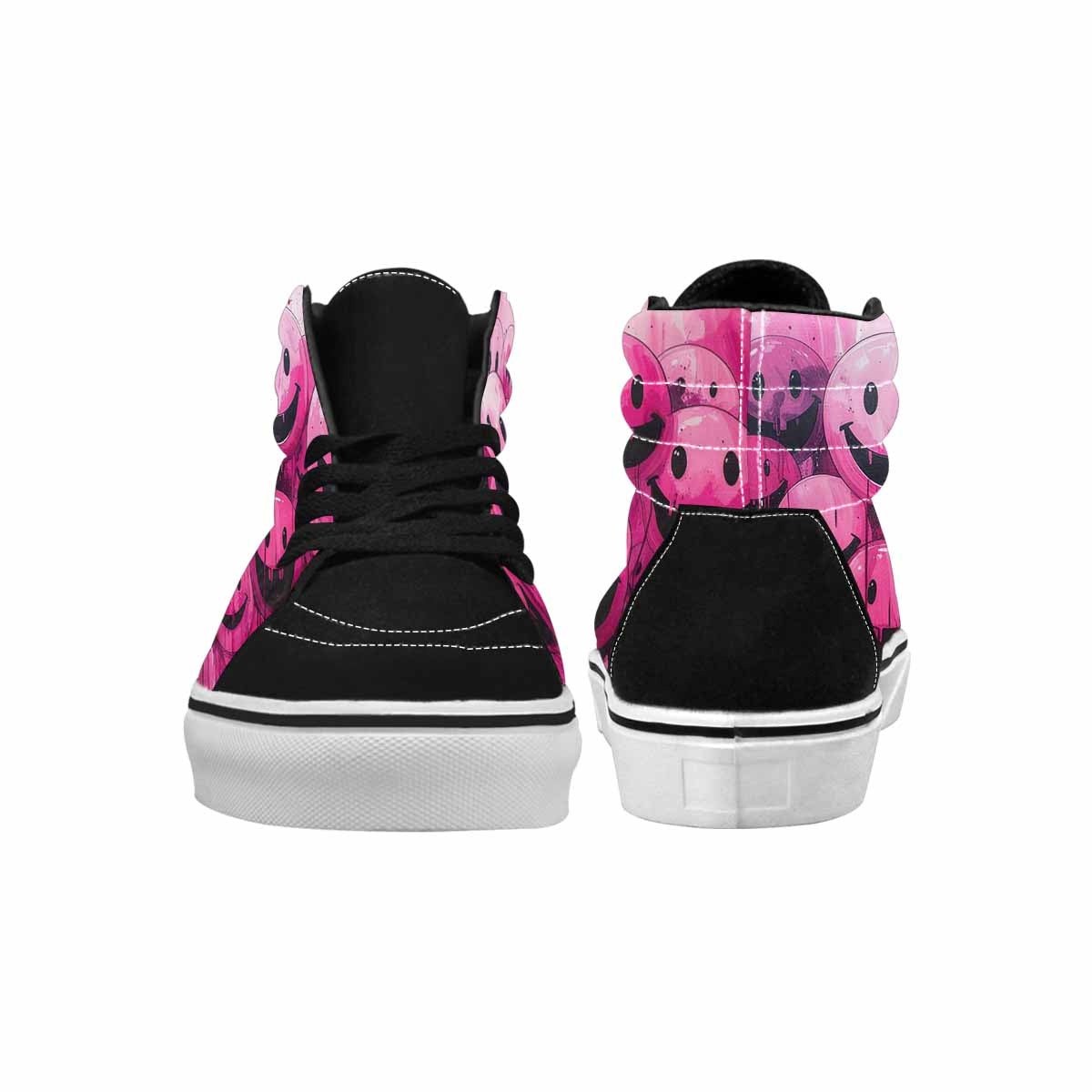MEN'S Melting Moon Smiley High Top Canvas Dreamlike Shoes