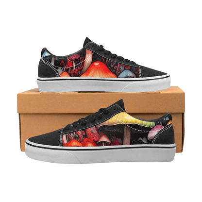 WOMEN'S Rainbow Drip Mushrooms Lace-Up Canvas Surreal Shoes