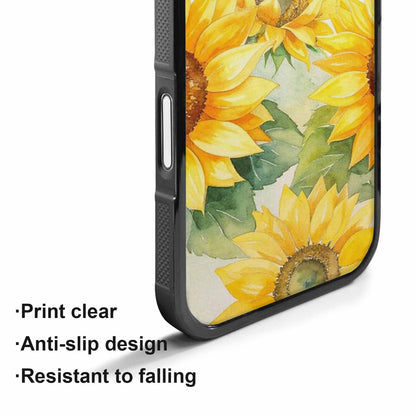 iPhone 17 Case — Sunflowers Watercolor Floral, Custom Made Phone Cover
