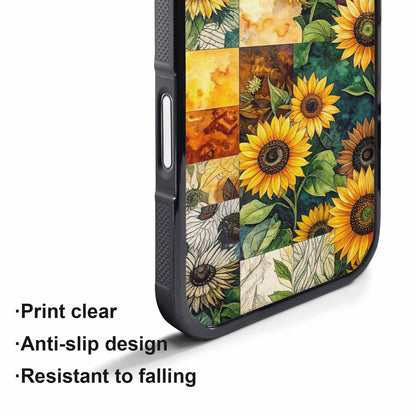 iPhone 17 Pro Case — Small Sunflower Pattern Randomly Varying Floral, Unique Phone Case Design
