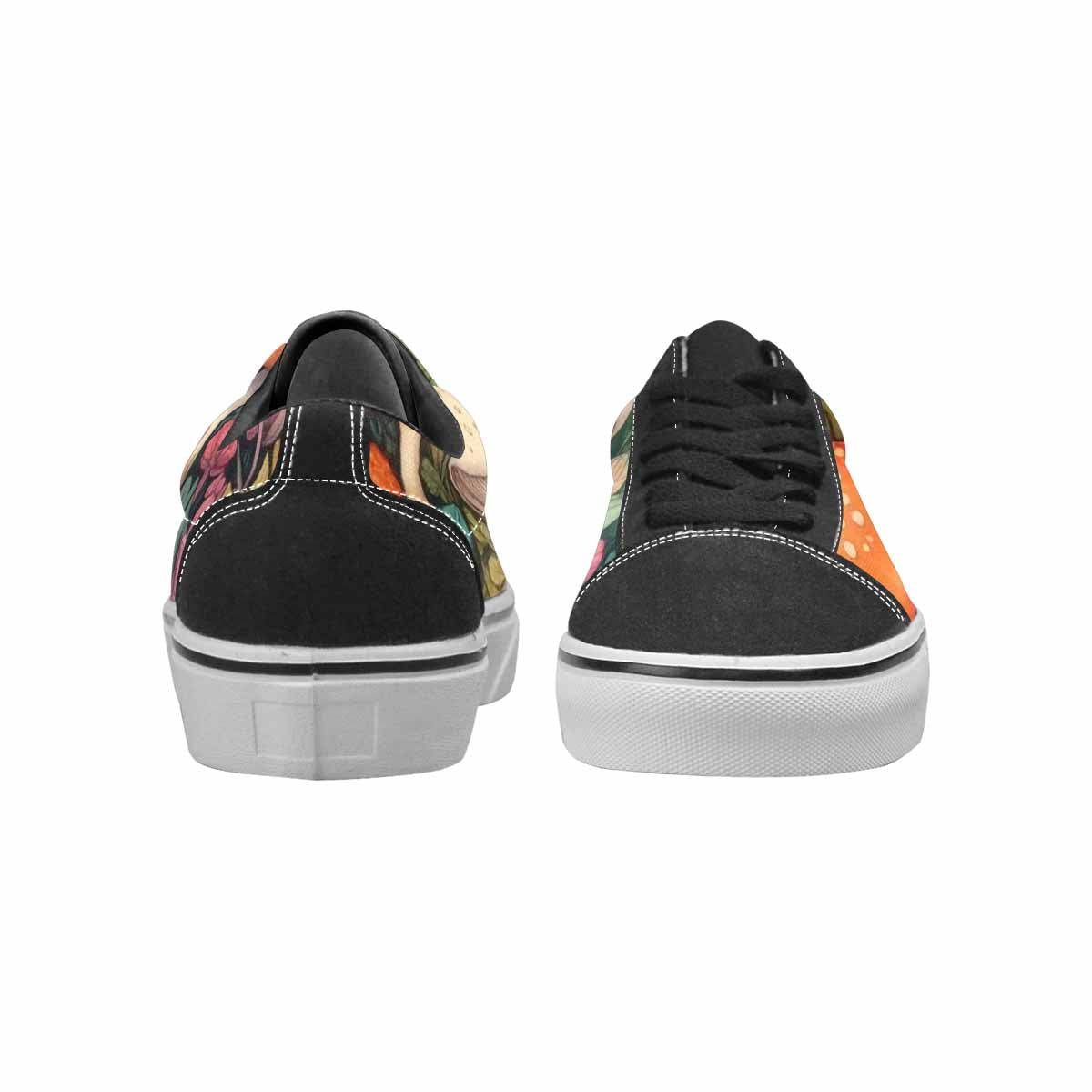WOMEN'S Mushrooms  Botanical Mushrooms Lace-Up Canvas Dreamcore Shoes