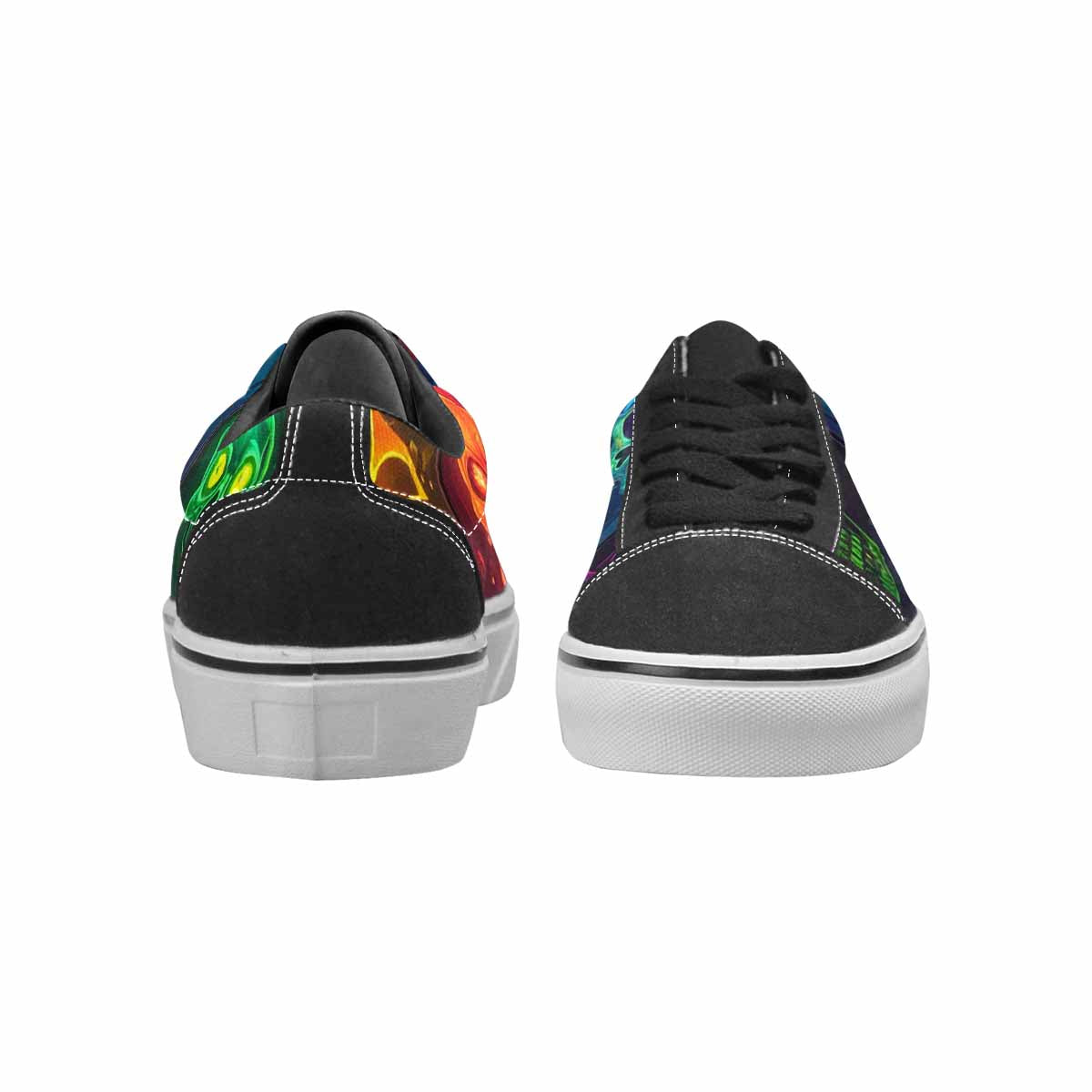 WOMEN'S Toxic Skeleton Hot Dog Lace-Up Canvas Cottagecore Sneakers