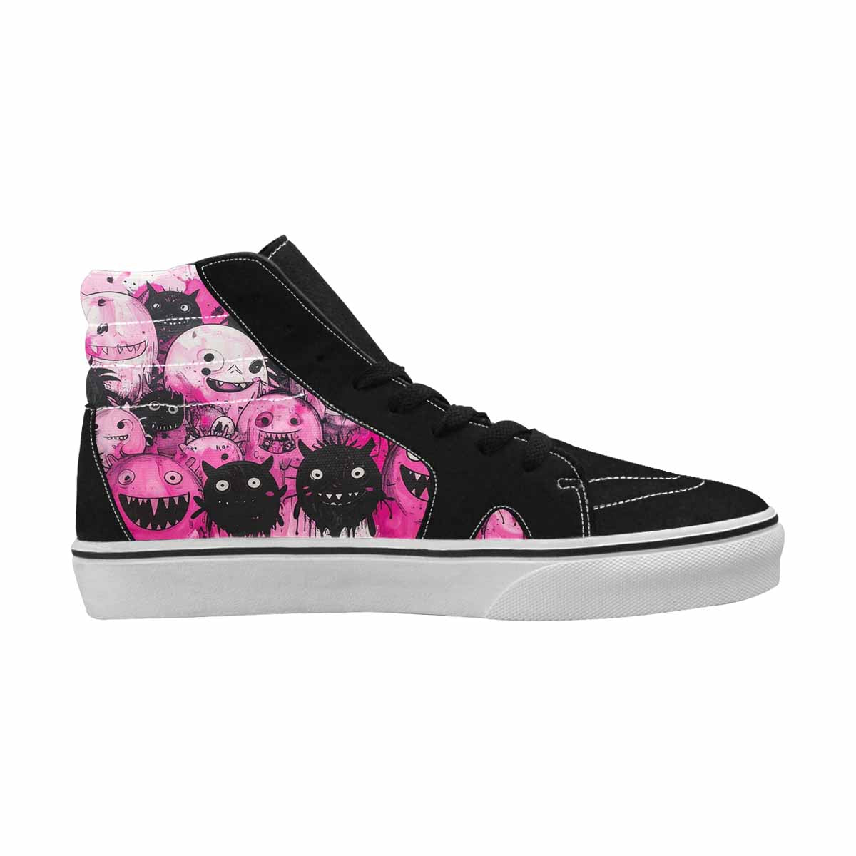 MEN'S Monsters (general) High Top Canvas Melting Art Custom Sneakers