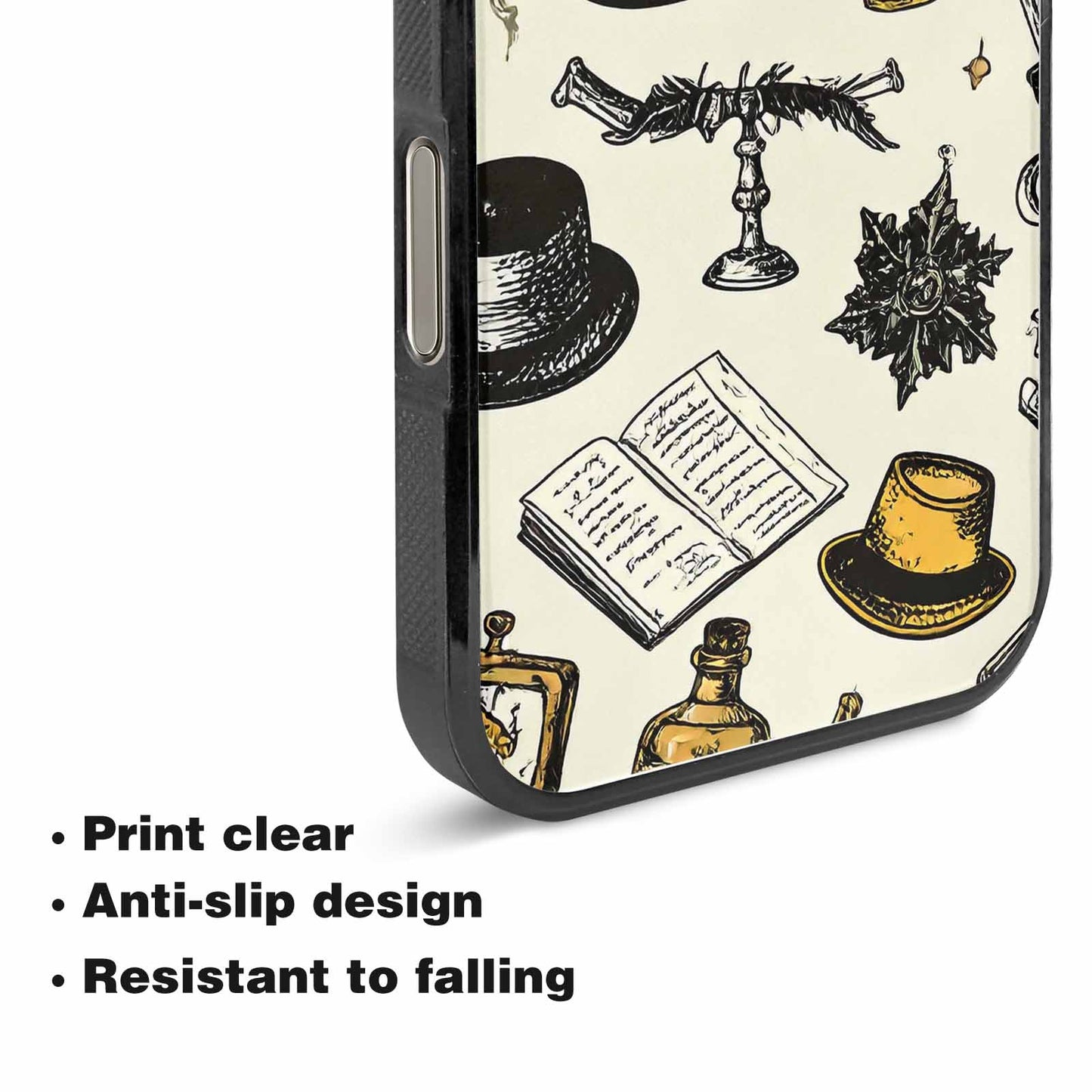 iPhone 15 Pro Max Case — Noir Spy Silhouette Pen Ink Noir, Custom Print Case Cover