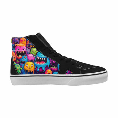 MEN'S Ice Cream Monsters  High Top Canvas Vivid Sneakers