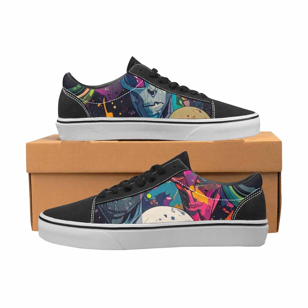 WOMEN'S Aliens × Camo Aliens Lace-Up Canvas Dreamcore Custom Shoes