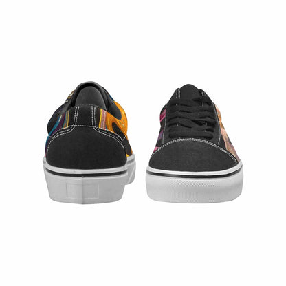 WOMEN'S Aliens  Marble Aliens Lace-Up Canvas Cottagecore Custom Sneakers