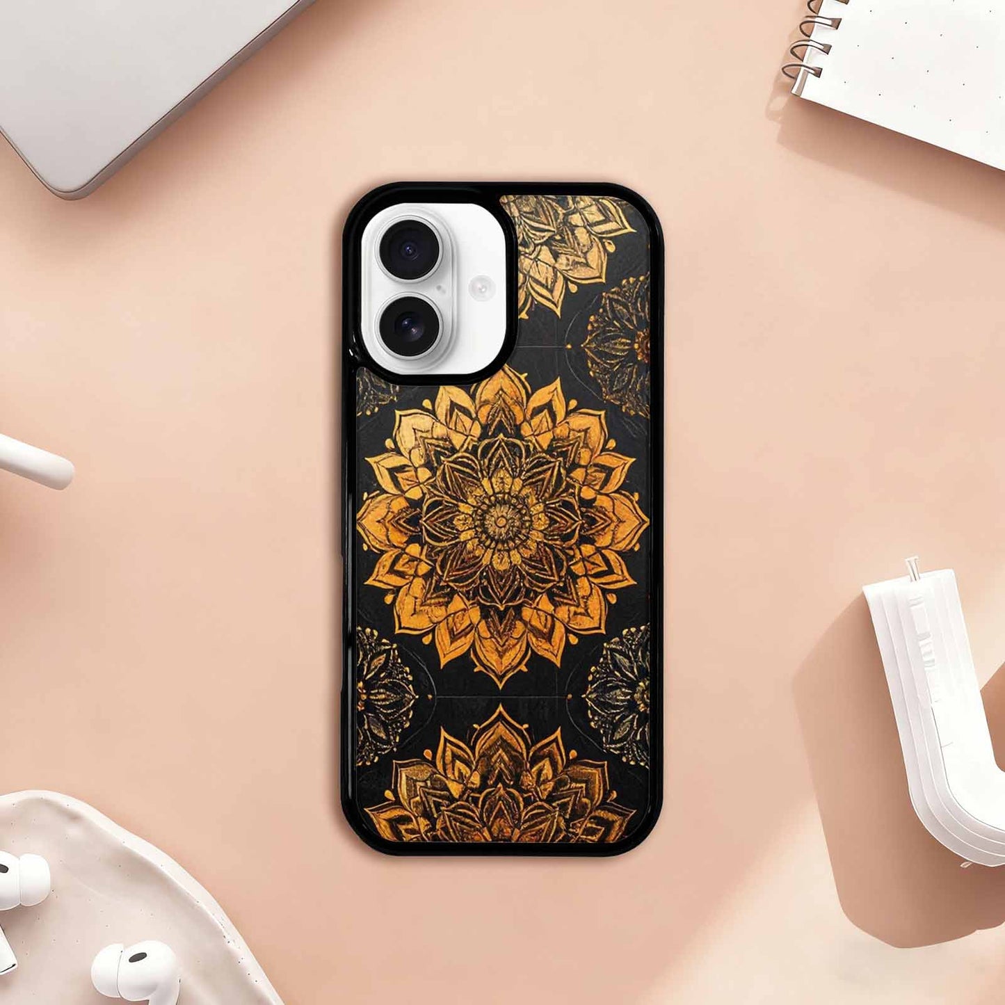 iPhone 17 Case — Small Mandala Pattern, Randomly Floral, Custom Made Phone Cover