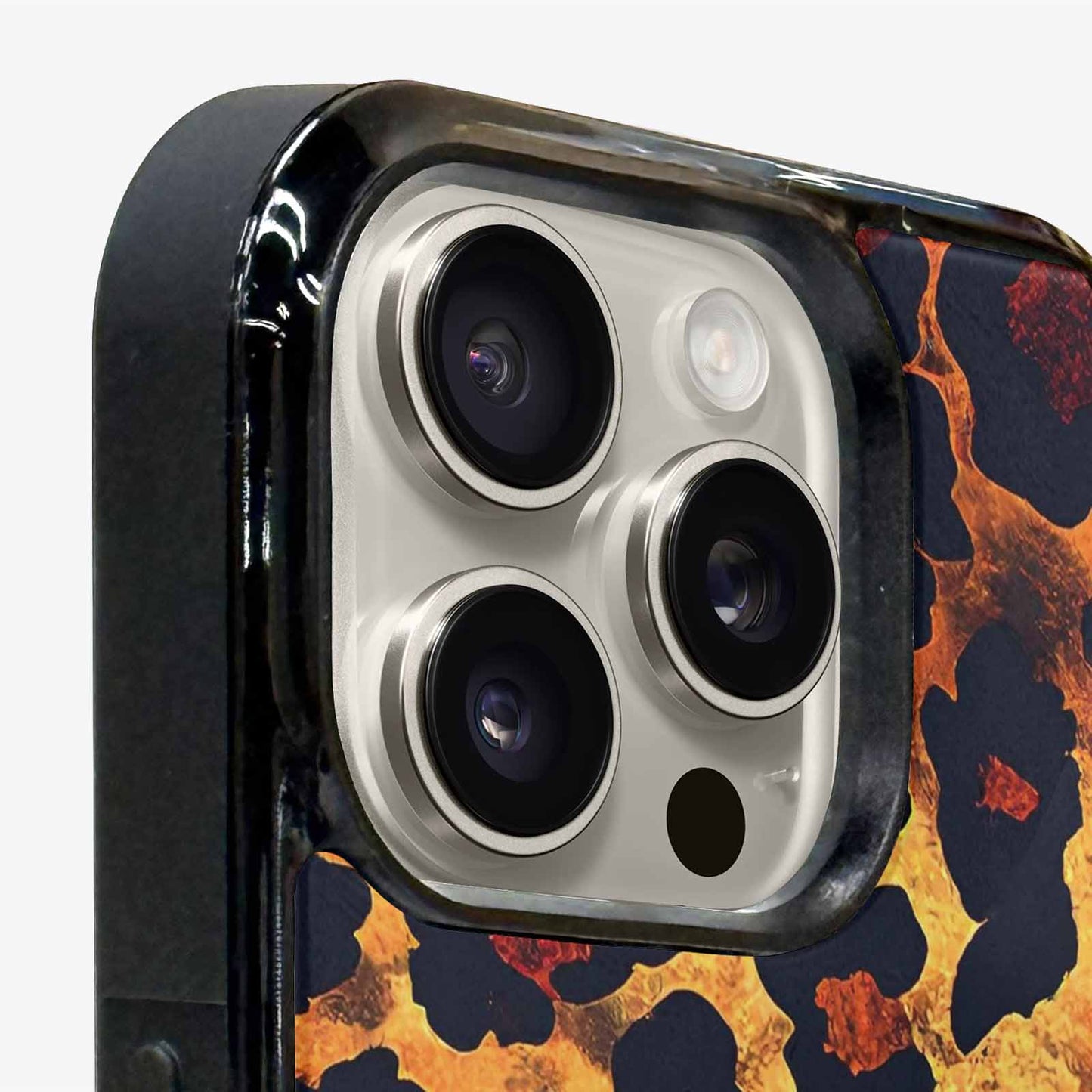 iPhone 16 Pro Case — Leopard Print Dark Seamless Pattern Vibrant, Customized Protective Case