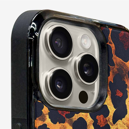 iPhone 16 Pro Case — Leopard Print Dark Seamless Pattern Vibrant, Customized Protective Case