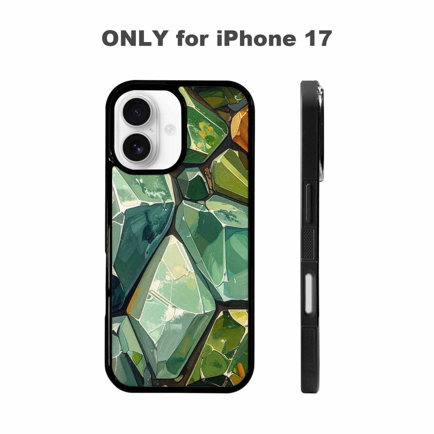 iPhone 17 Case — Glossy Reptile Crystal Original Art, Custom Phone Case