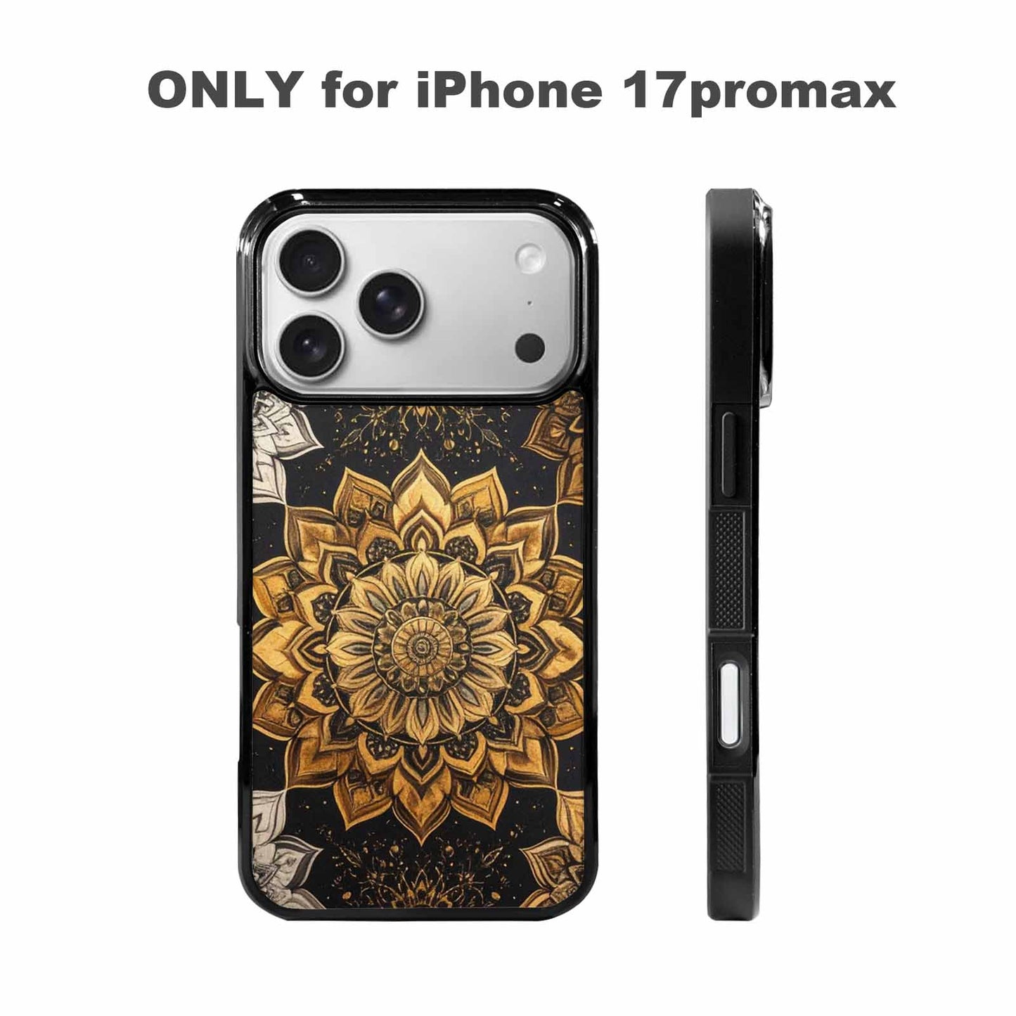 iPhone 17 Pro Max Case — Small Mandala Pattern, Randomly Floral, Customized Protective Case