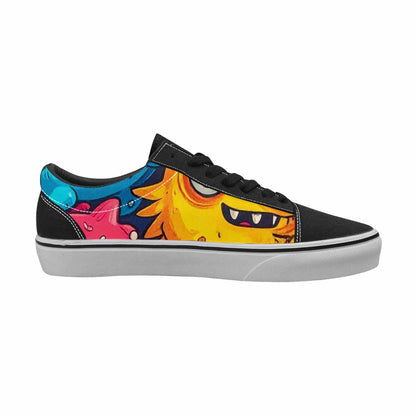 WOMEN'S Cartoon Monster Character Canvas Lace-Up Surreal Custom Shoes
