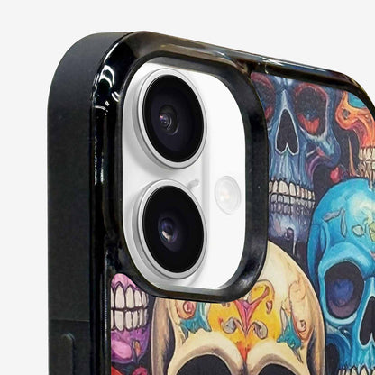 iPhone 16 Case — Skulls General Skulls Pattern, Unique Phone Case Design