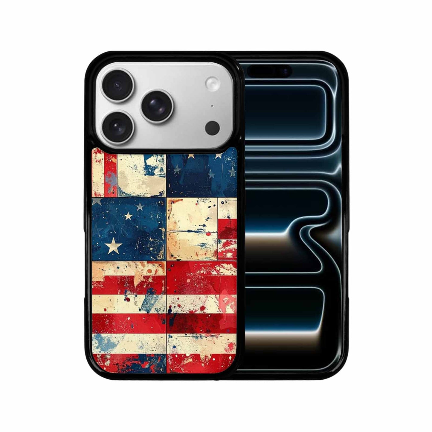 iPhone 17 Pro Case — Small American Flag Stars And Galaxy, Personalized Phone Case