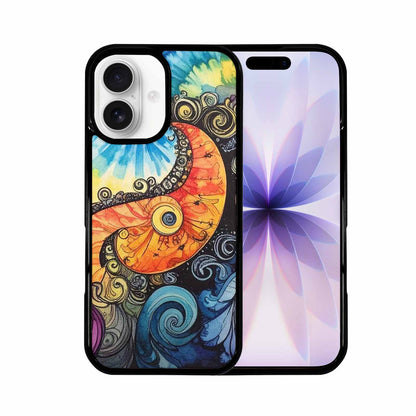 iPhone 17 Case — Tie Dye Swirls (black Tie Dye, Custom Print Case Cover