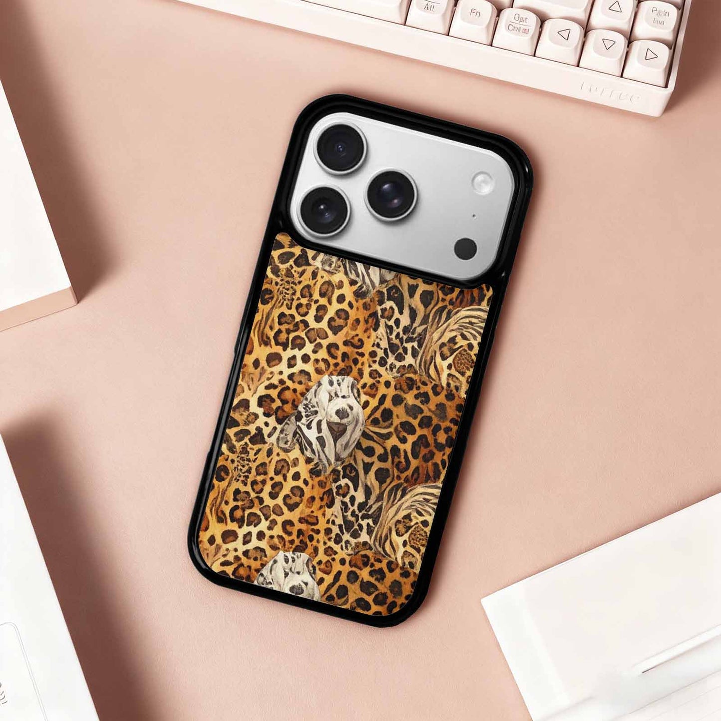 iPhone 17 Pro Case — Small Animal Print Pattern Randomly Animal, Custom Printed Phone Case
