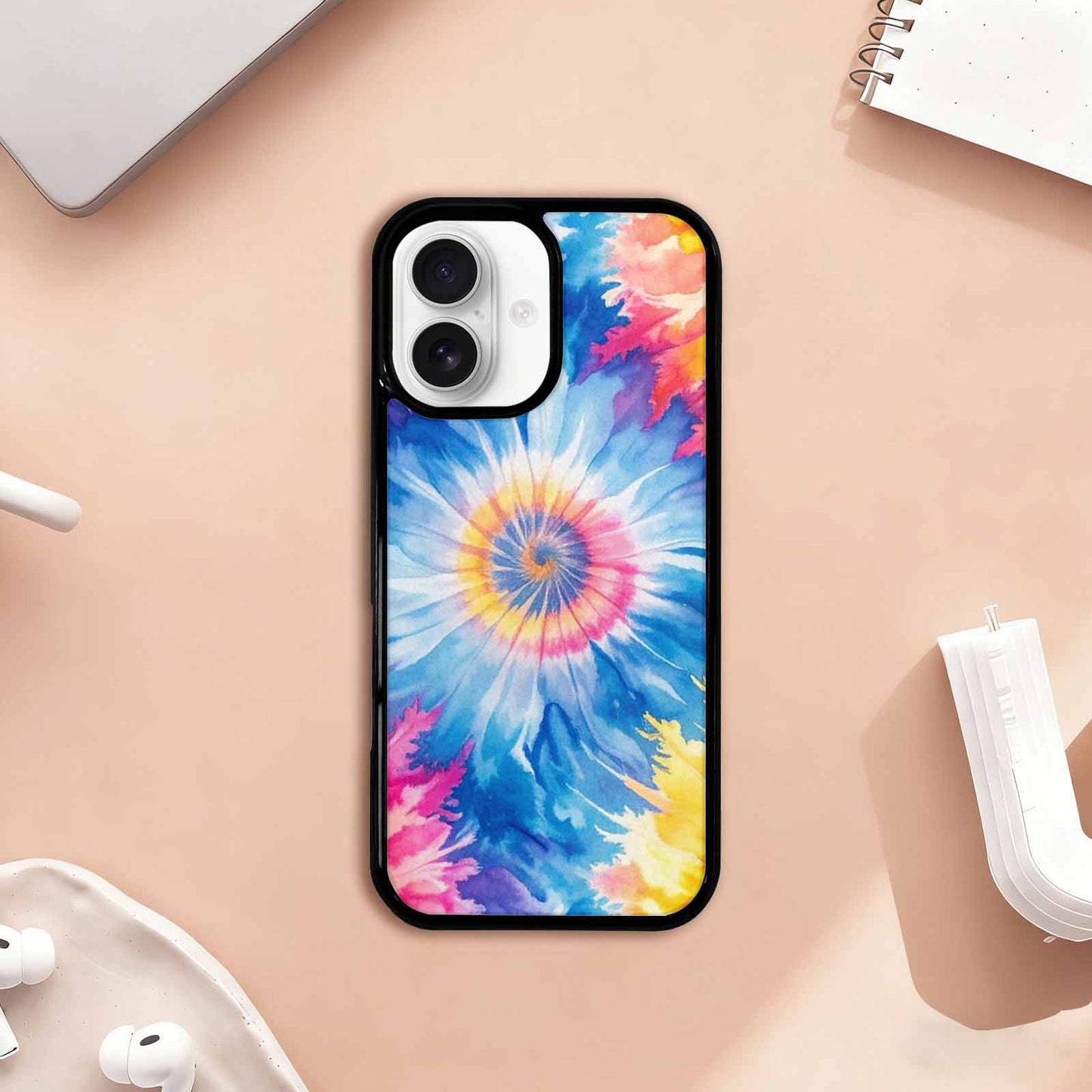 iPhone 17 Case — Small Tie Dye Swirl Tie Dye, Customized Protective Case
