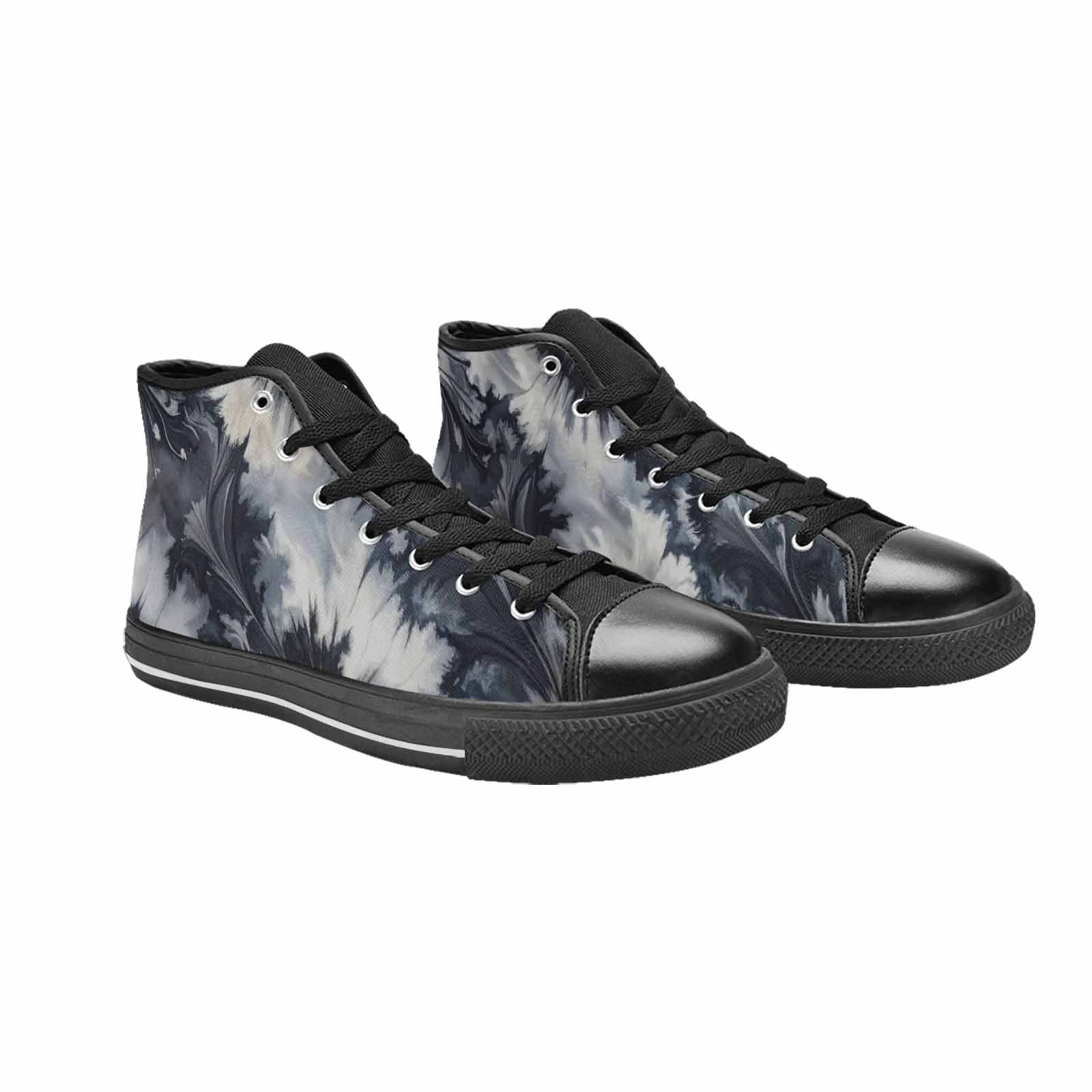 WOMEN'S Tie Dye - High Top Canvas Surreal Custom Sneakers
