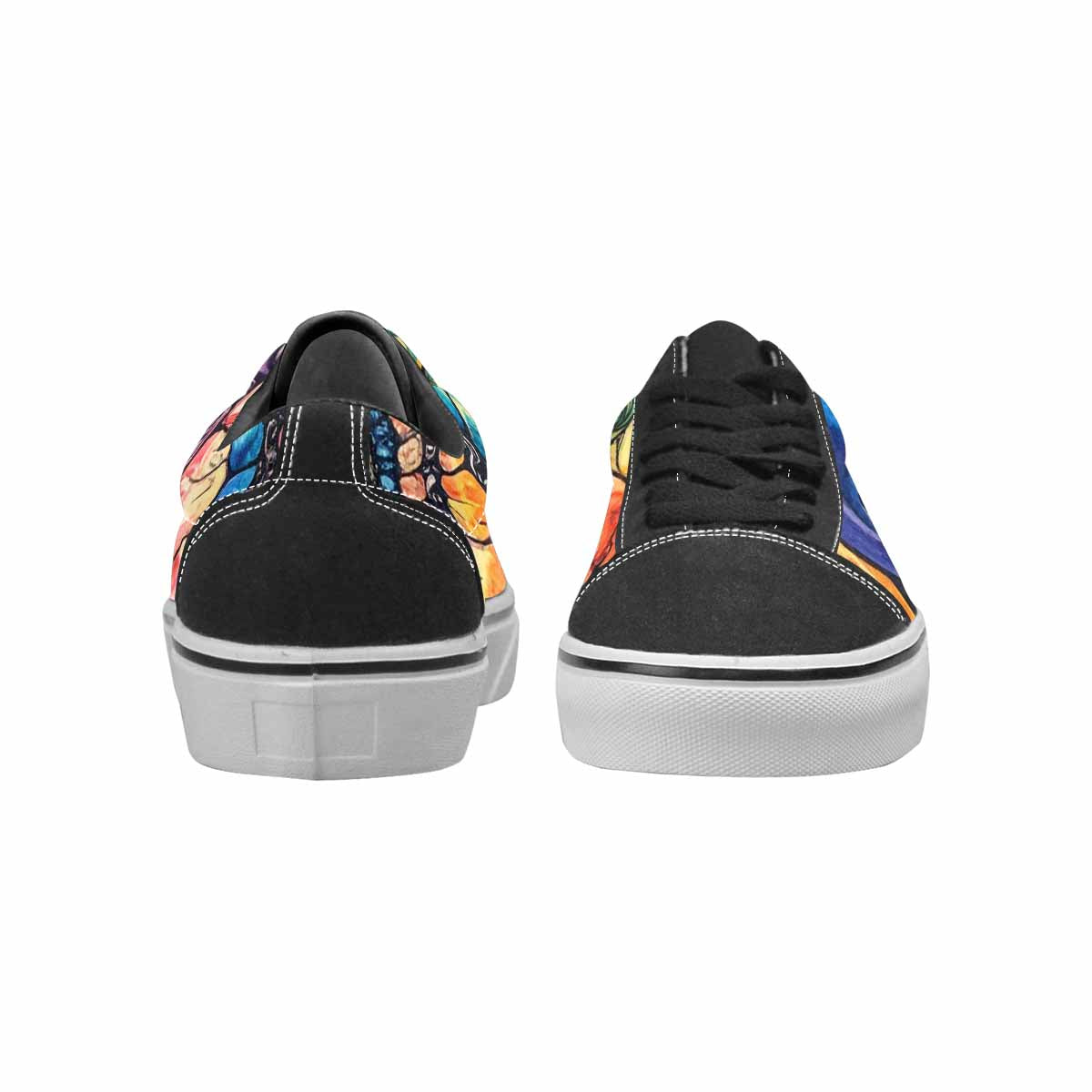 WOMEN'S Tie Lace-Up Canvas Grunge Custom Shoes