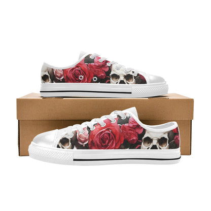 MEN'S Skulls Roses Deluxe 13 Canvas Vivid Sneakers
