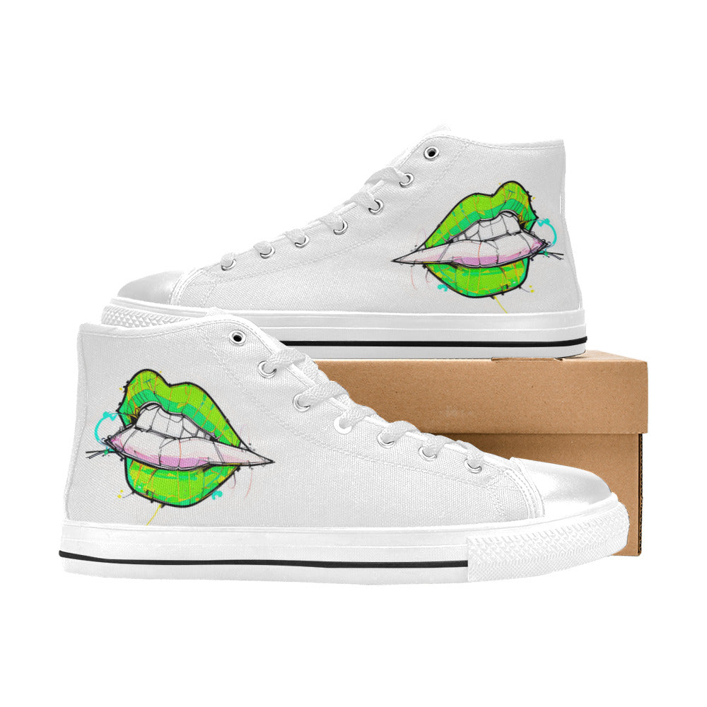 MEN'S Cc Mouth Joint Men’S High Top Canvas Vivid Custom Shoes