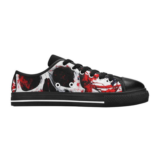 WOMEN'S Patriotic Splatter Canvas Dreamcore Sneakers