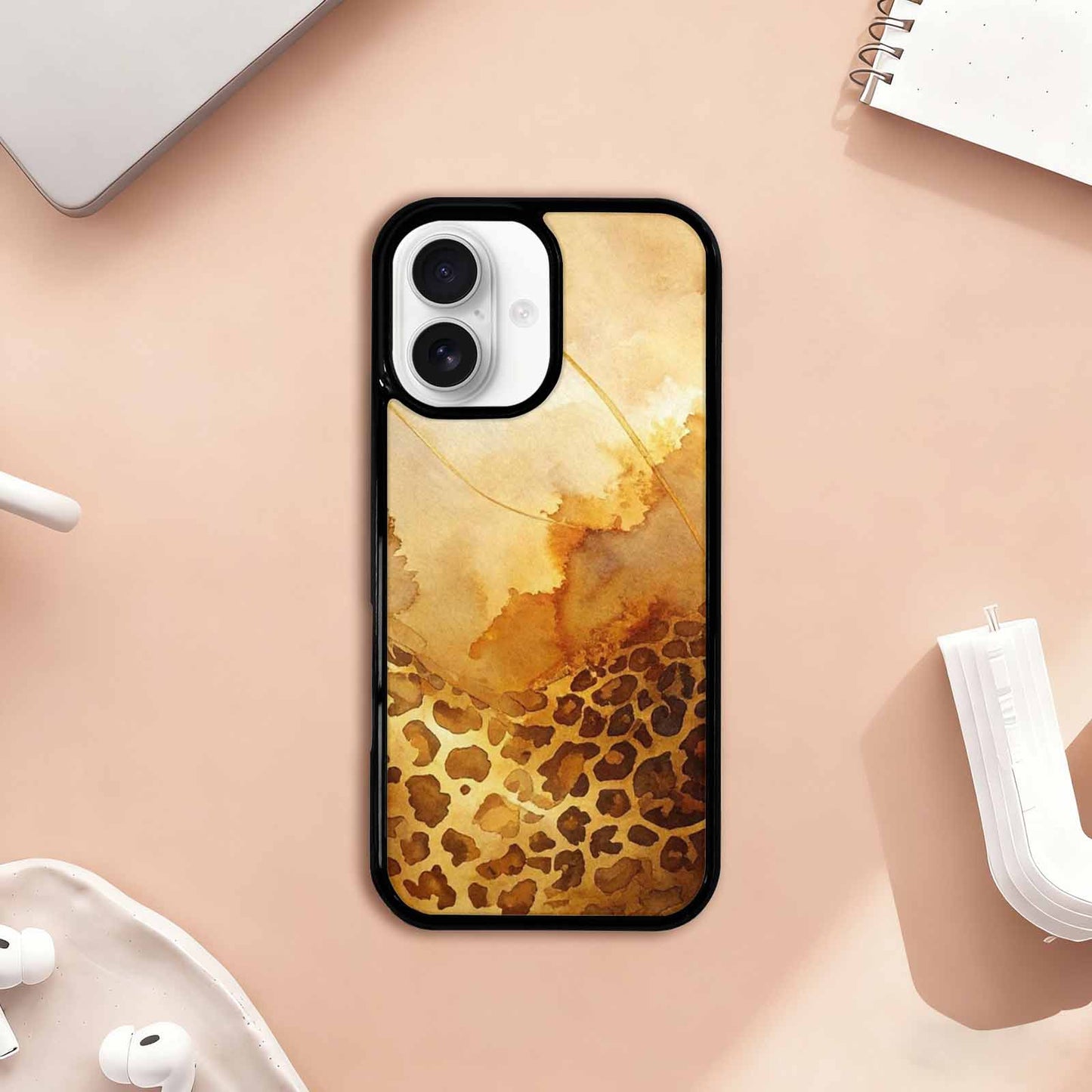 iPhone 17 Case — Animal Print Leopard Wallpaper Animal Print, Customized Protective Case