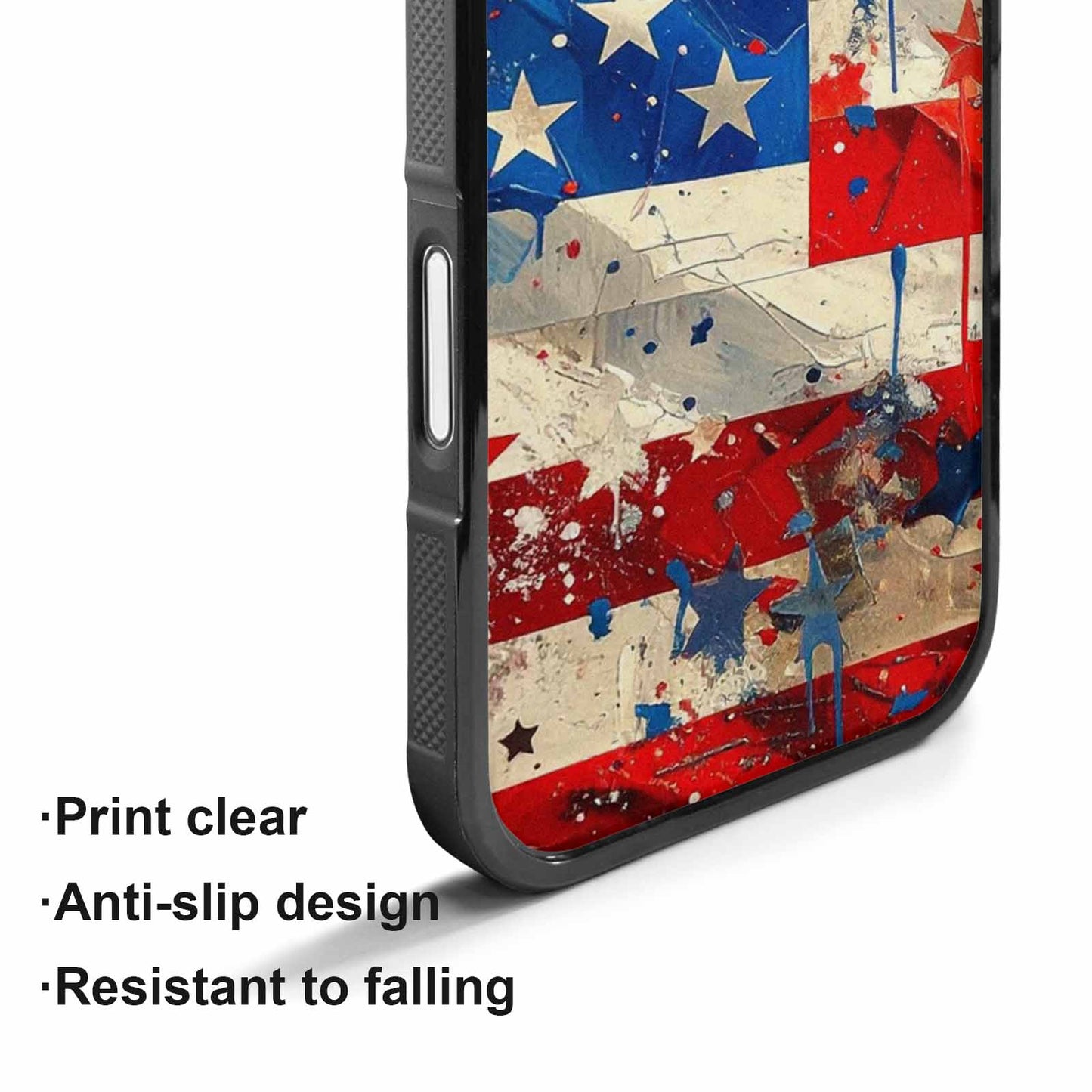 iPhone 17 Case — Patriotic Stars And Stripes Galaxy Space, Original Design Phone Case