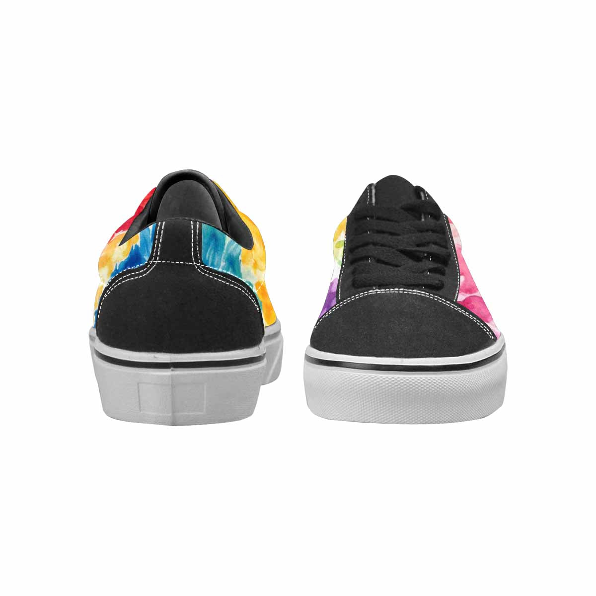 WOMEN'S Tie Dye Swirl Canvas Lace-Up Cottagecore Sneakers