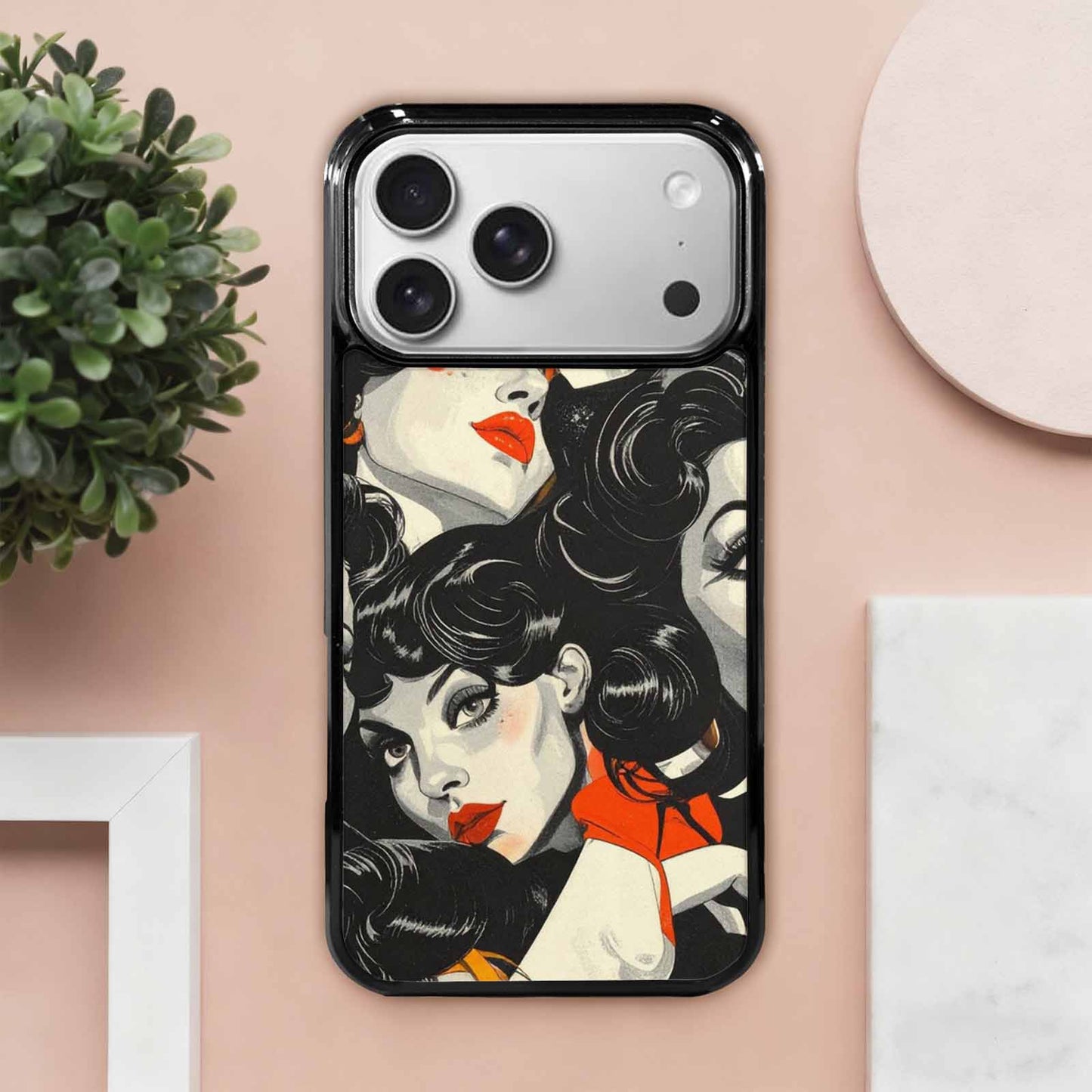 iPhone 17 Pro Max Case — Seamless Repeating Pattern Of Retro Vintage, Original Design Phone Case