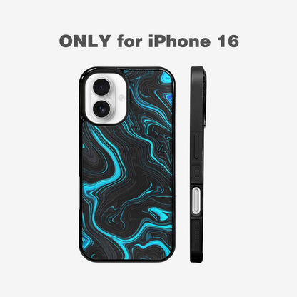 iPhone 16 Case — Freaky Marble Glow, Custom Phone Case