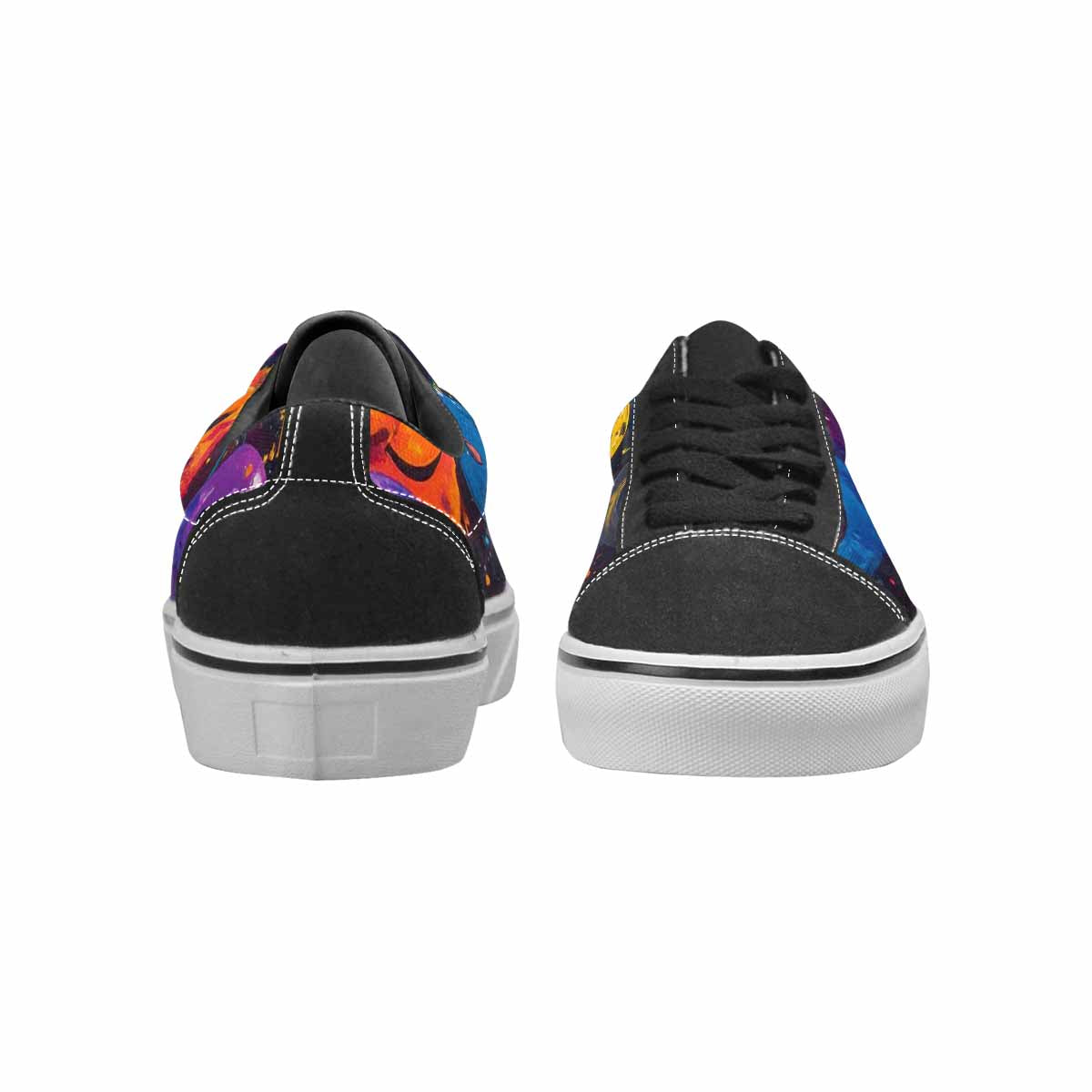 WOMEN'S Smiley Faces × Glow Lace-Up Canvas Aesthetic Custom Shoes