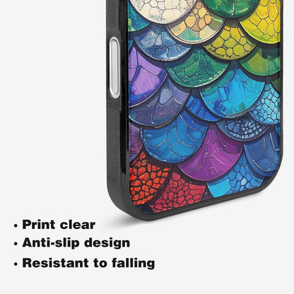 iPhone 16 Case — Reptile Scale Full Color Vibrant Reptile, Unique Phone Case Design