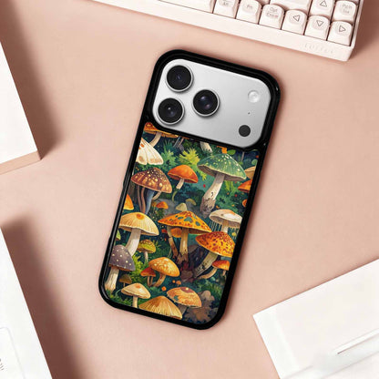 iPhone 17 Pro Case — Mushrooms Camomushrooms Patter Yvr Camo, Custom Art Phone Cover