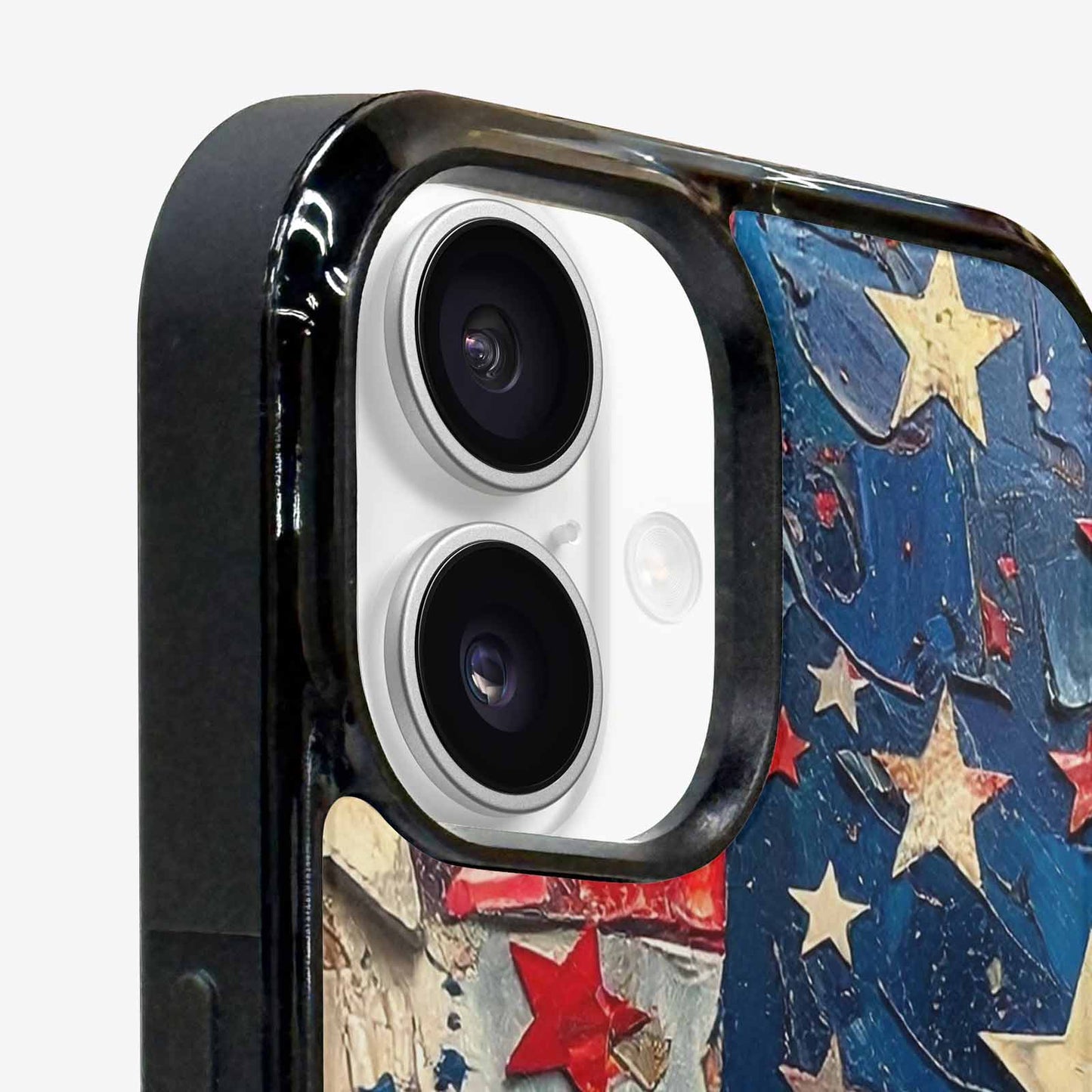 iPhone 16 Case — Patriotic Stars And Stripes American Stars, Custom Printed Phone Case