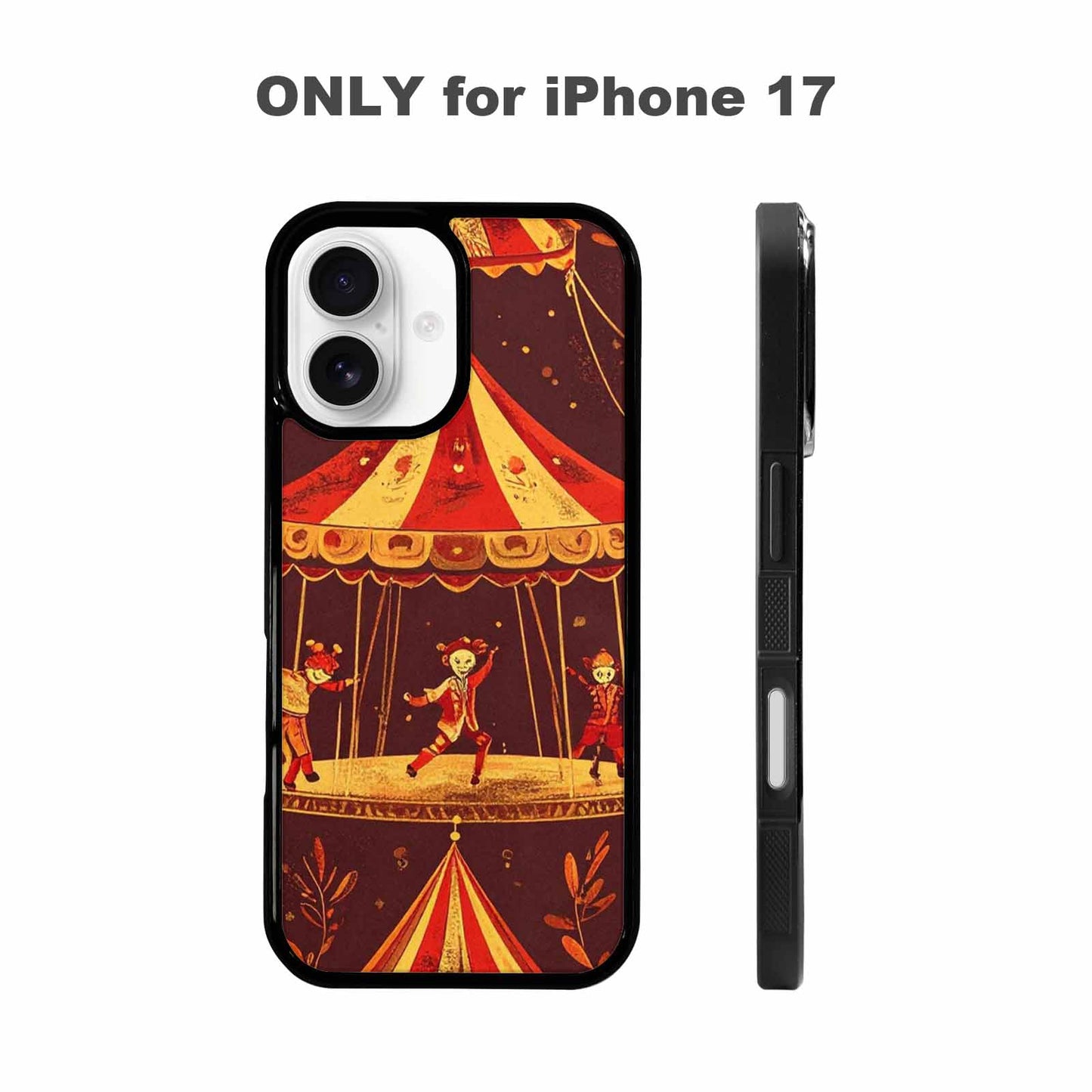 iPhone 17 Case — Vintage Circus Art Pattern Retro Vintage, Custom Phone Case