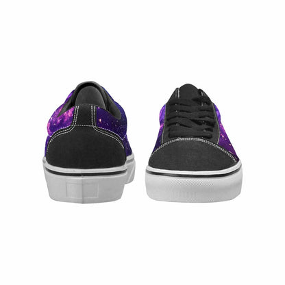 WOMEN'S Galaxy Snake Print Canvas Lace-Up Dreamcore Custom Shoes