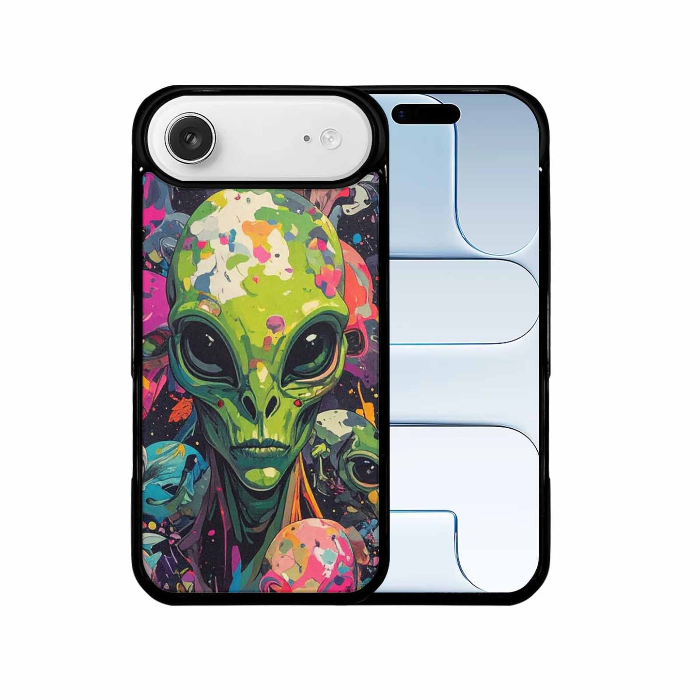 iPhone 17 Air Case — Aliens Camo Aliens Pattern Hundreds Alien, Custom Art Phone Cover