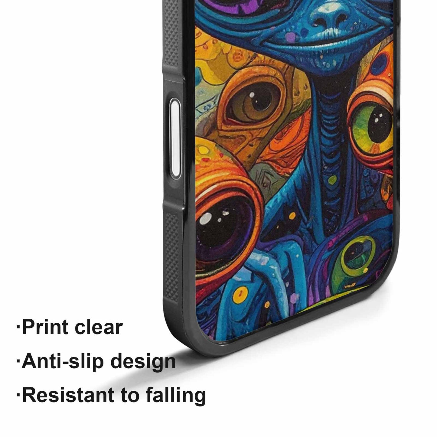 iPhone 17 Case — Cartoon Alien Characters Alien Scifi, Custom Art Phone Cover