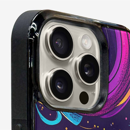 iPhone 15 Pro Max Case — 1970s Disco Cartoon Art Pattern, Unique Phone Case Design