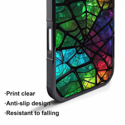 iPhone 17 Pro Case — Neon Camo Spider Web Camo, Custom Printed Phone Case